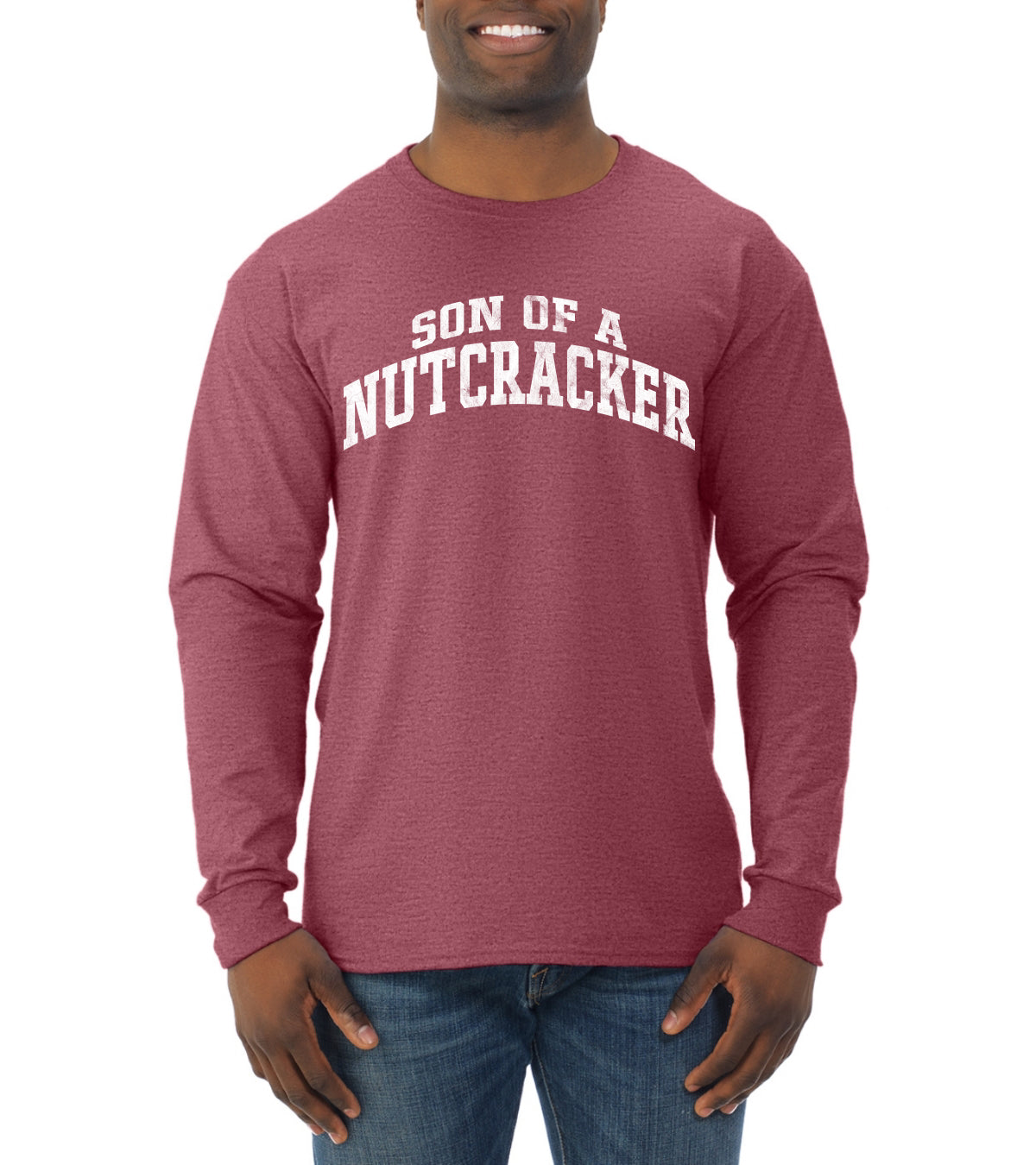 Vintage Movie Quote Son Of A Nutcracker Christmas Mens Long Sleeve Shirt