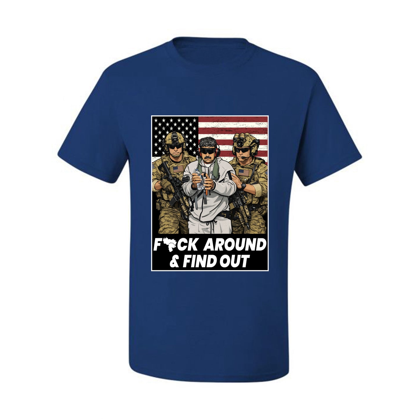 F Around & Find Out Venezuelan Dictator Maduro Captured Sweater, Unisex Men's T-Shirt