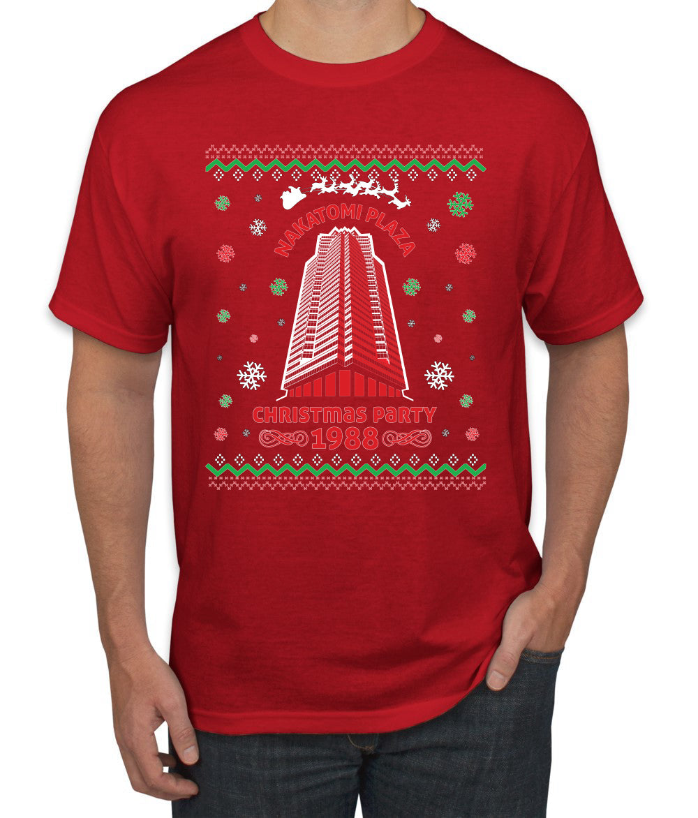Nakatomi Plaza Christmas Party 1988 Ugly Christmas Sweater Men's Graphic T-Shirt