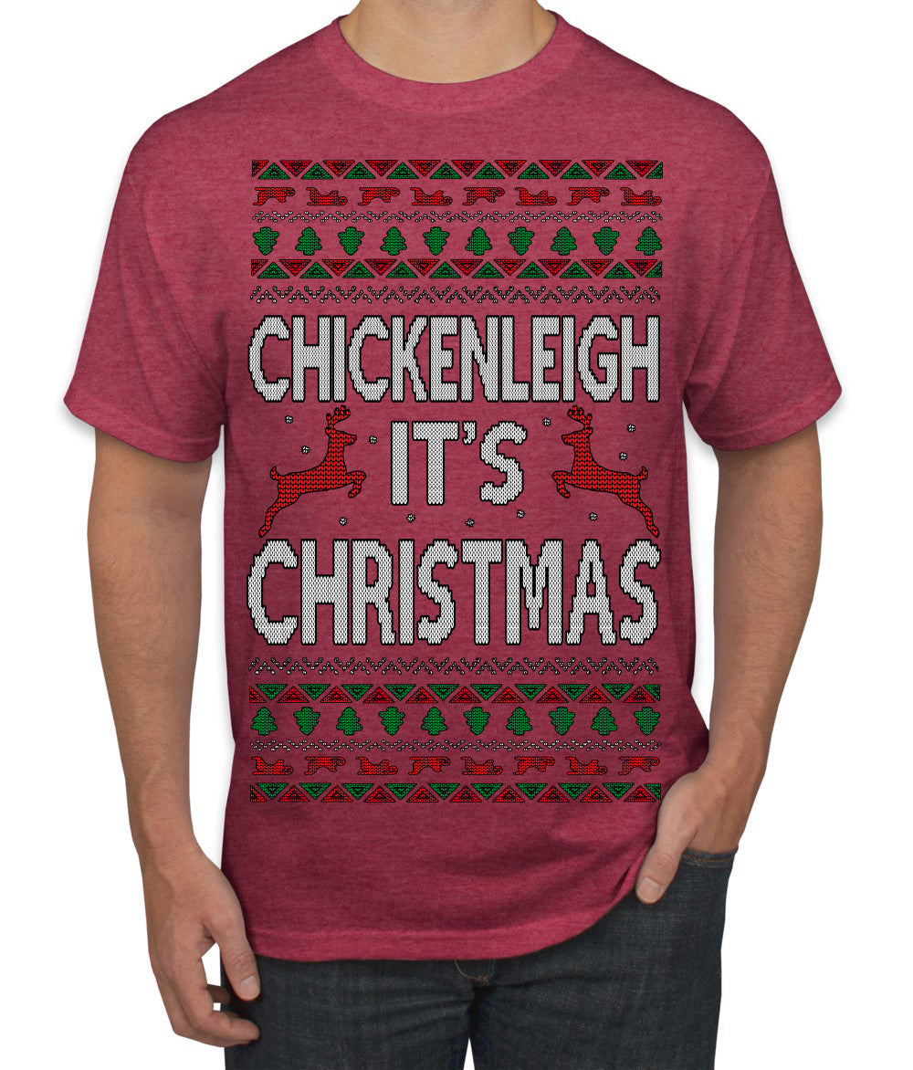 Chickenleigh It's Christmas Funny Viral Trending Meme Ugly Christmas Sweater Men's T-Shirt