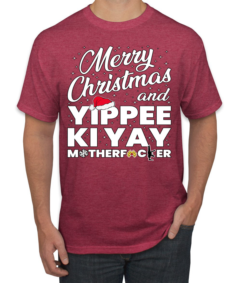Merry Christmas and Yippee Ki Yay MOFO Christmas Men's T-Shirt