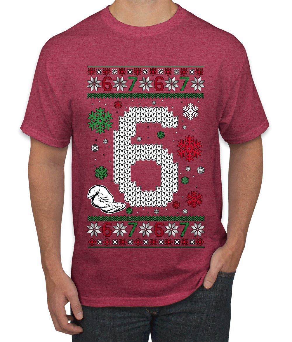 Christmas 6 Meme, Ugly Christmas Sweater Unisex Men's T-Shirt