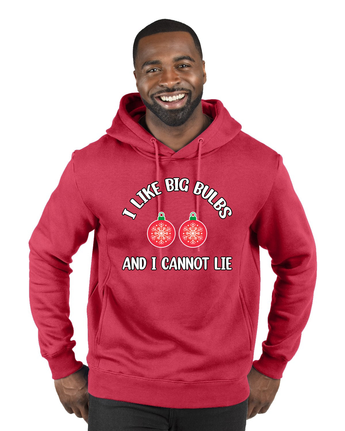 I Like Big Bulbs and I Cannot Lie | Funny Ugly Christmas Sweater Premium Graphic Hoodie Sweatshirt