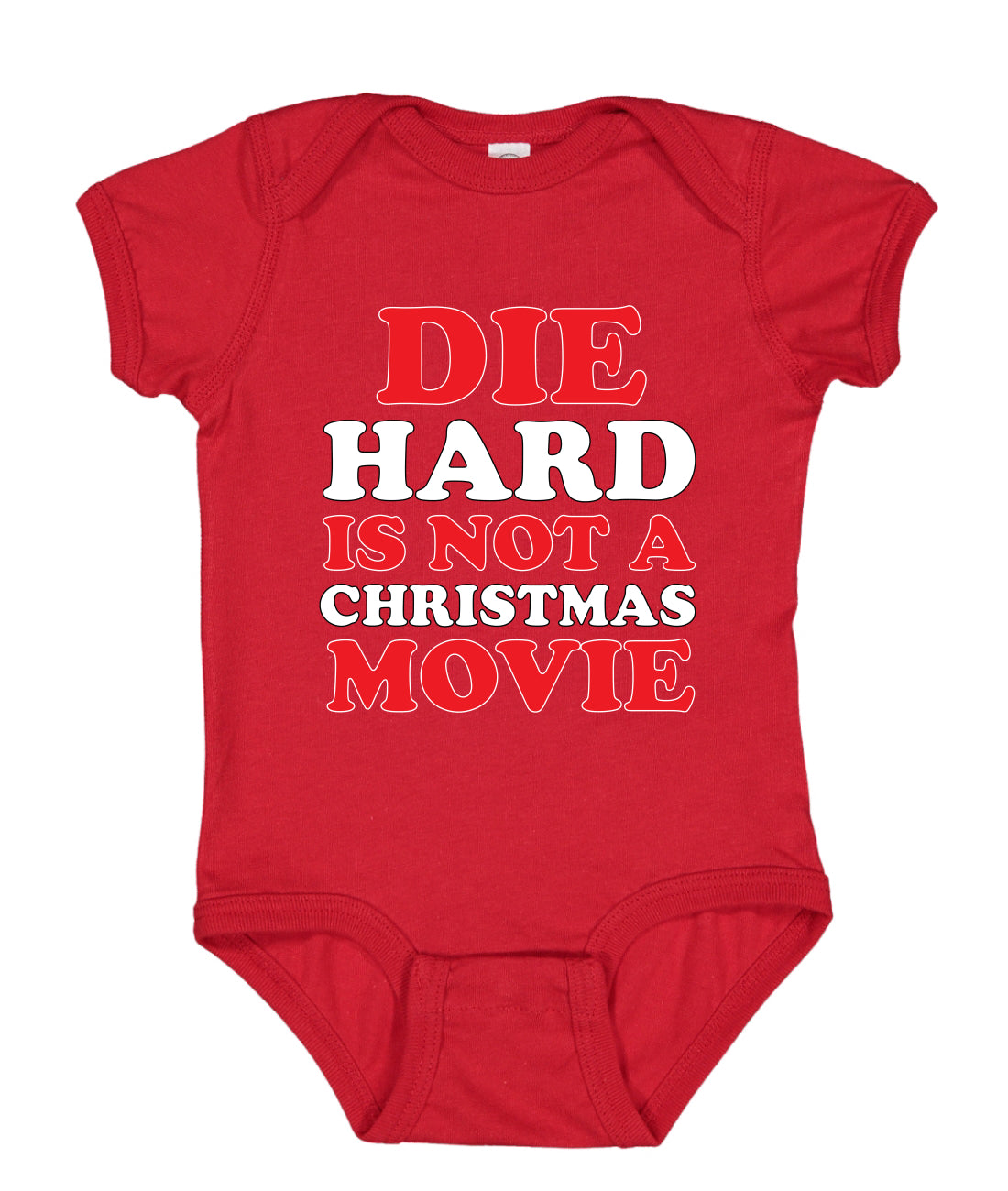 Die Hard is NOT a Christmas Movie Meme Christmas Sweater Baby Creeper Boys Girls Infant Bodysuit