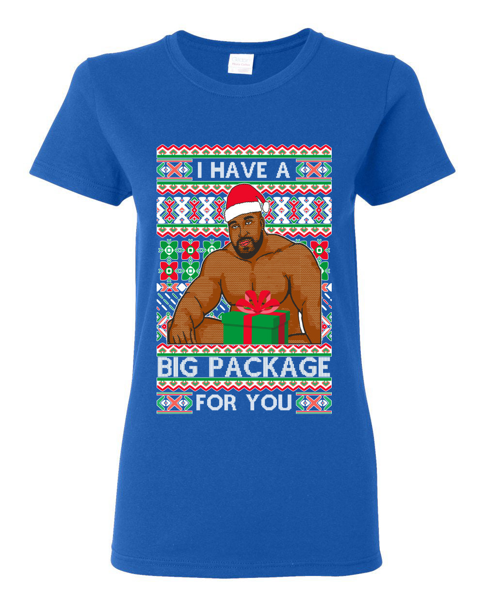 I have a Big package Meme Barry Wood Ugly Christmas Sweater Womens Graphic T-Shirt