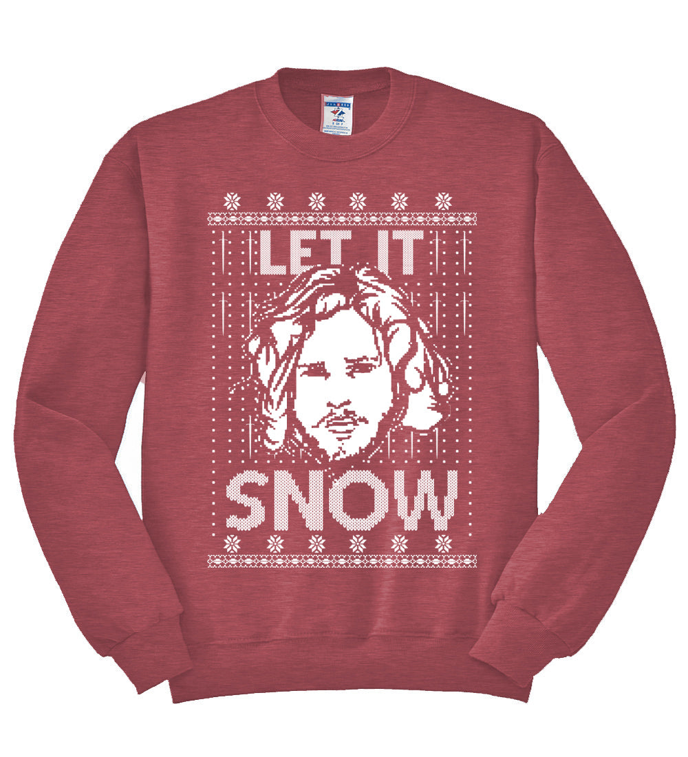Let It Snow Jon Snow Digital Christmas Unisex Crewneck Graphic Sweatshirt