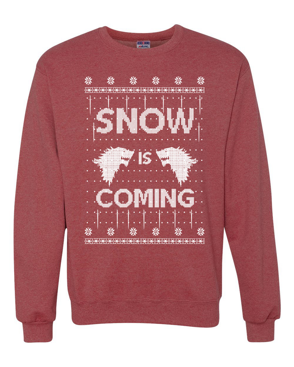 Snow is Coming | GoT Stark Christmas Unisex Crewneck Graphic Sweatshirt