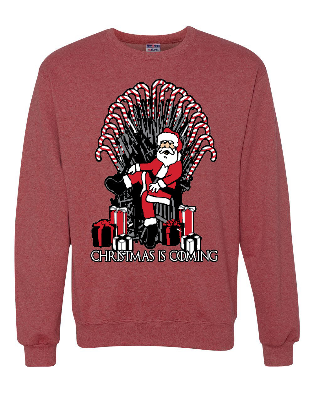 Christmas is Coming | GOT Iron Throne Unisex Crewneck Graphic Sweatshirt