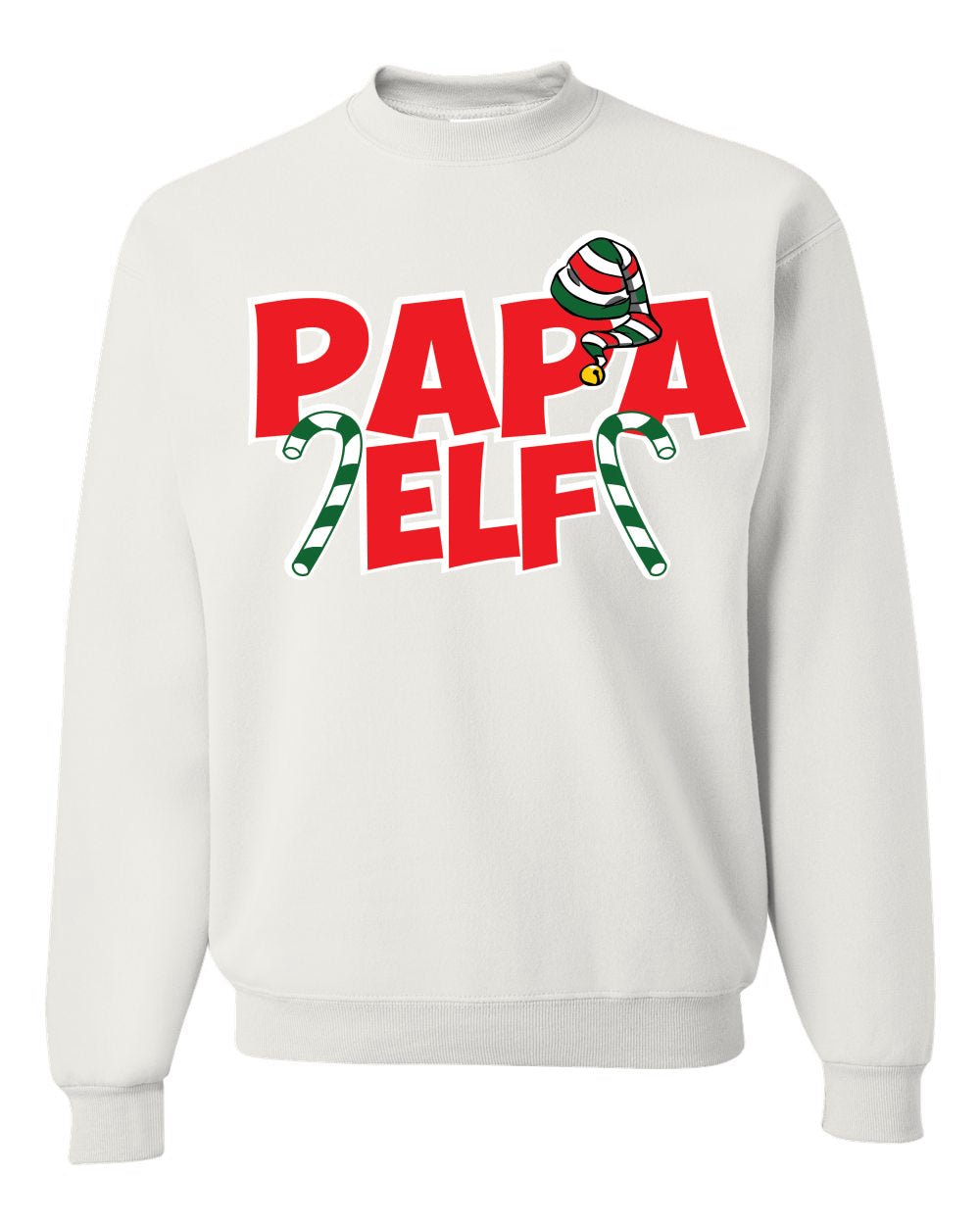 Papa Elf Unisex Crewneck Graphic Sweatshirt