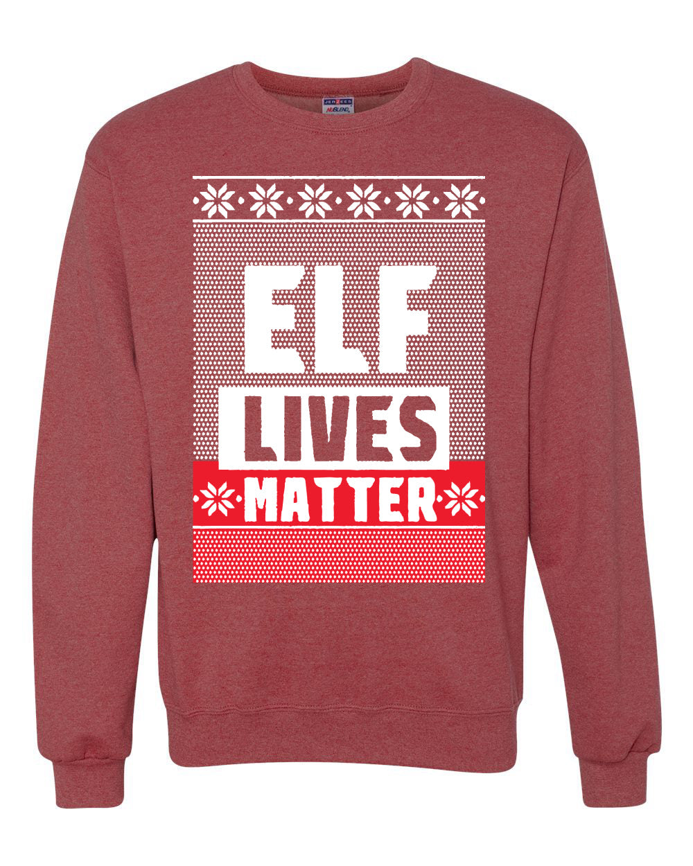 Elf Lives Matter Christmas Sweater Unisex Crewneck Sweatshirt