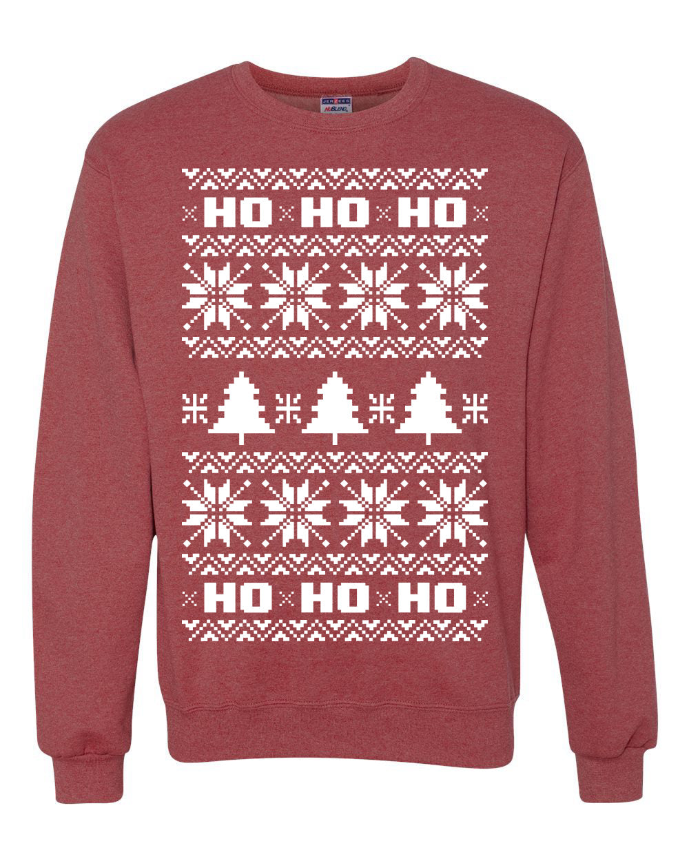 Christmas Ho Ho Ho Ugly Christmas Sweater Unisex Crewneck Sweatshirt