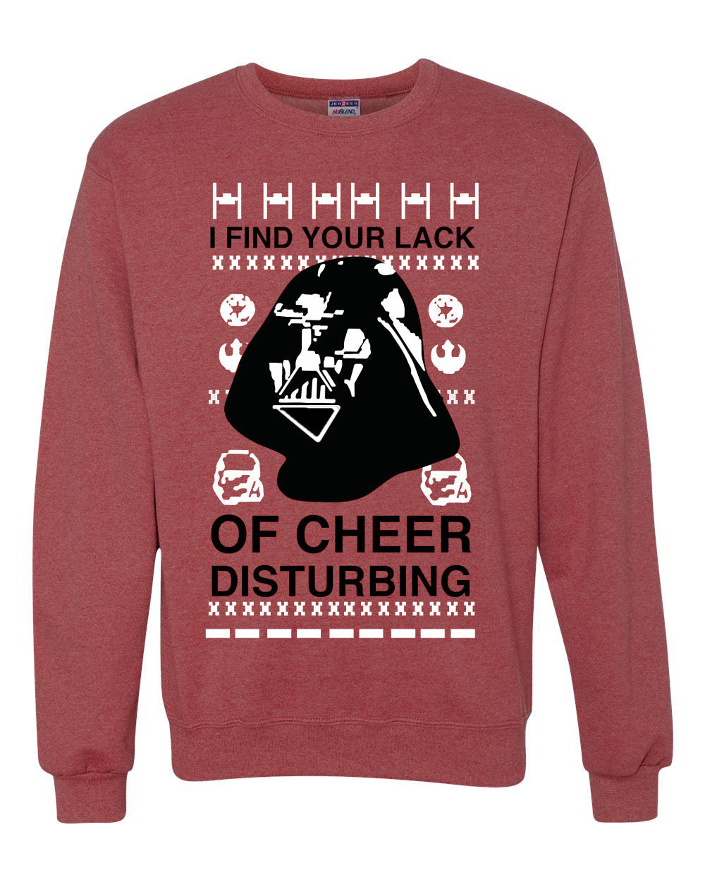 I find your Lack of Cheer Disappointing Ugly Christmas Sweater Unisex Crewneck Sweatshirt