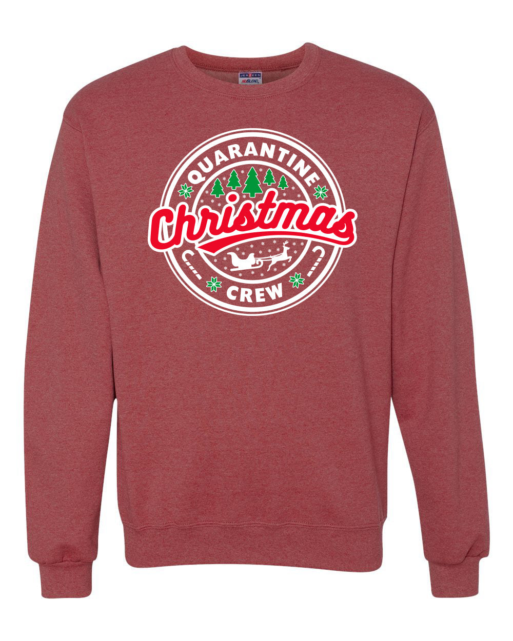 Merry Christmas Quarantine Crew Merry Christmas Unisex Crewneck Graphic Sweatshirt