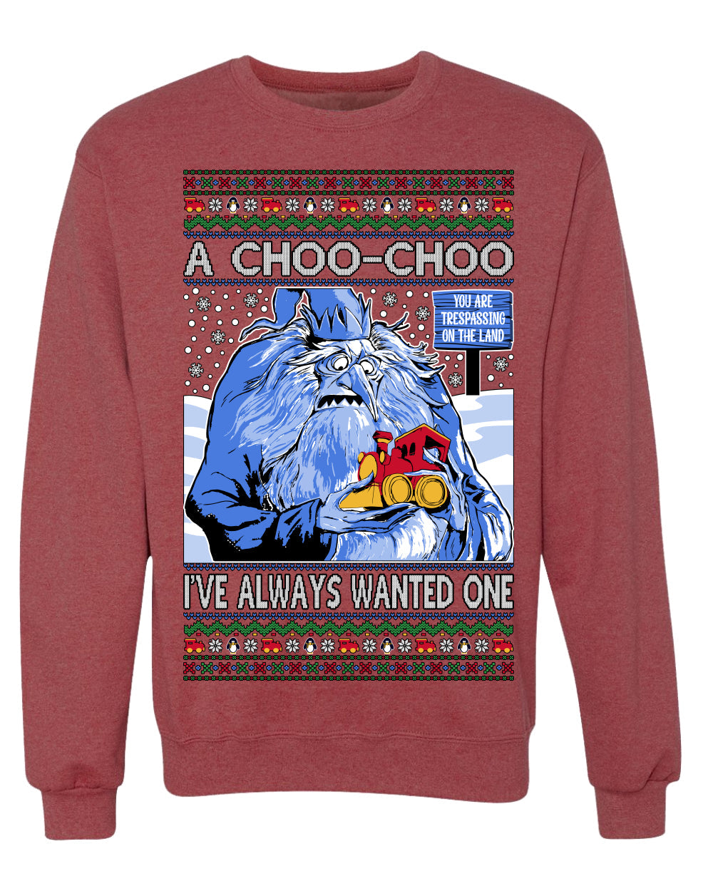 A Choo Choo I've Always Wanted One Winter Warlock Movie Ugly Christmas Sweater