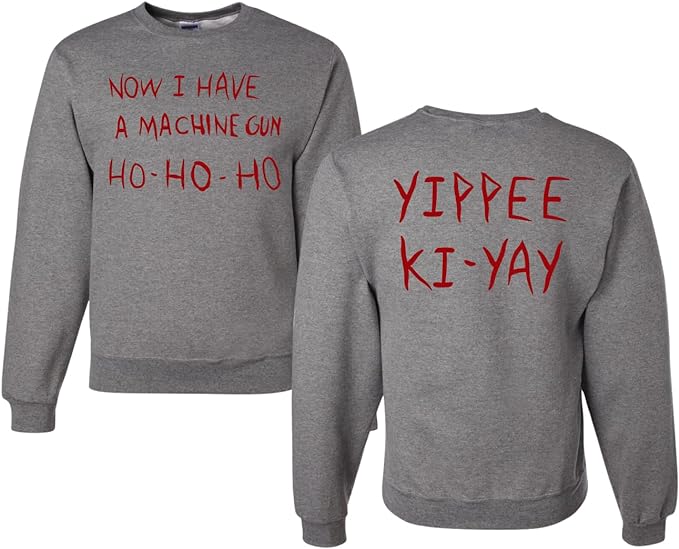 Die Hard Now I Have a Machine Gun Ho ho ho Christmas Unisex Crewneck Graphic Sweatshirt