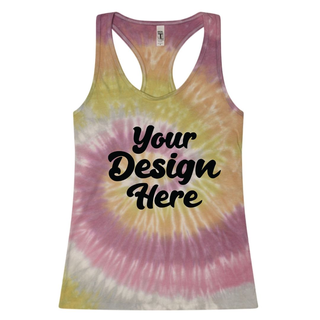 3400 | Women's Tie Dye Racerback Tank Tops