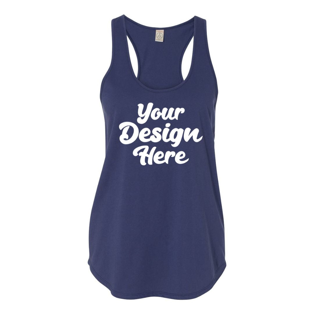 4031 | Women's Satin Jersey Shirttail Tank