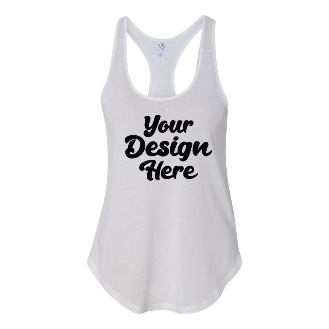 4031 | Women's Satin Jersey Shirttail Tank