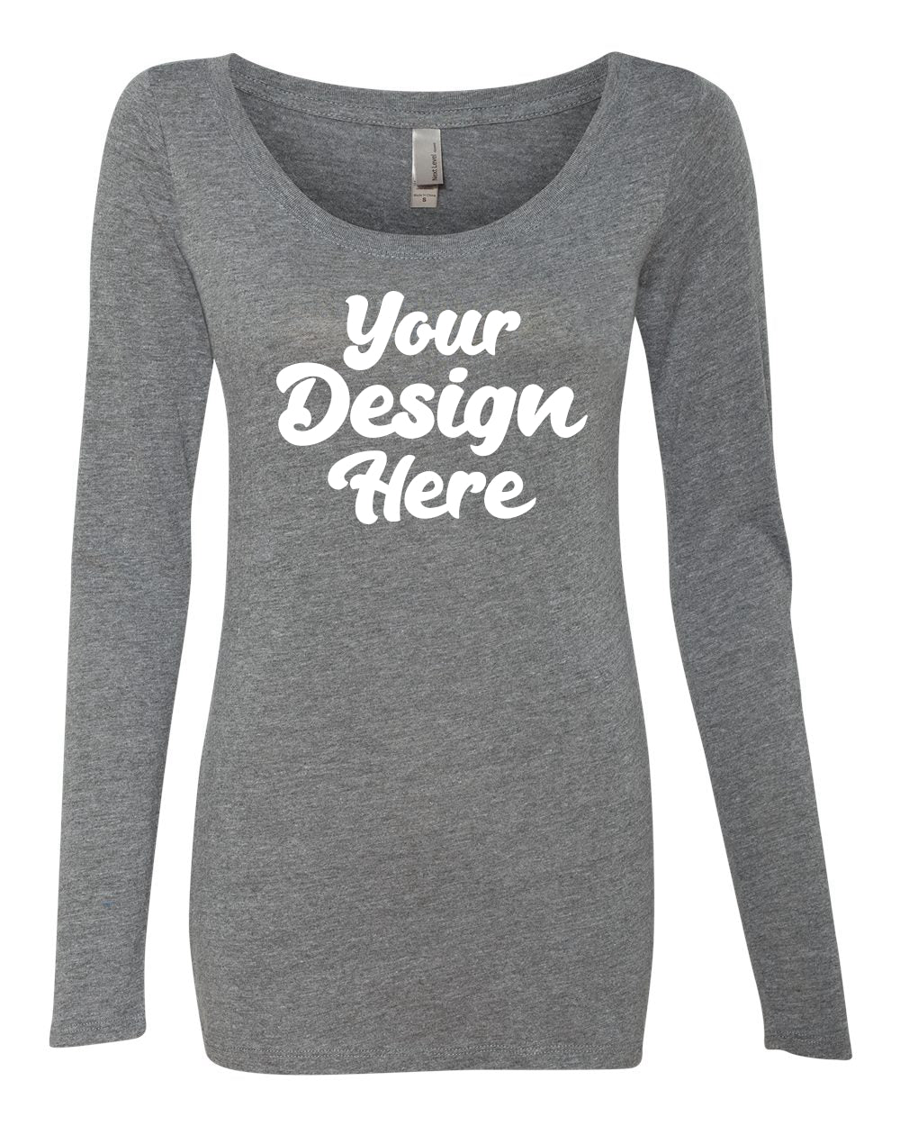 6731 | Women?s Triblend Long Sleeve Scoop