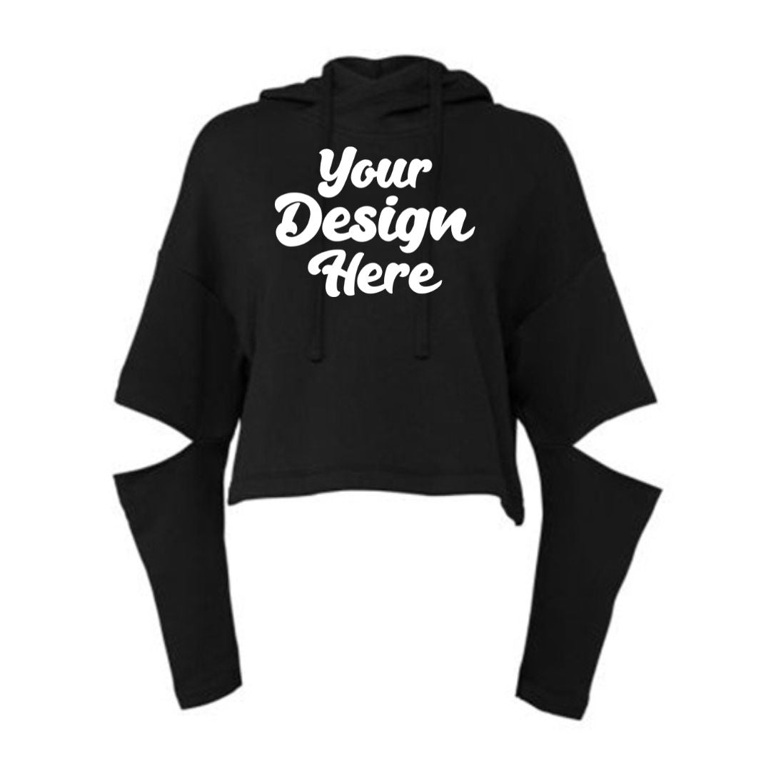 7504 | FWD Fashion Women's Cut Out Fleece Hoodie