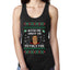 Kith Me Under The Mithletoe Funny Lips Christmas Ladies Racerback Tank Top
