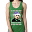 Santa Mike Michael Scott The Office Ugly Christmas Sweater Ladies Racerback Tank Top