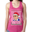 Santas Coming That's What She Said Michael Scott Ugly Christmas Sweater Ladies Racerback Tank Top