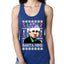 Santa Mike Michael Scott The Office Ugly Christmas Sweater Ladies Racerback Tank Top
