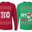 Where My Ho's At? Ho Ugly Christmas Matching Couples Long Sleeve Shirt