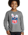 Bunny Bowl Football BAD Parody Sweater For Kids | Youth Longsleeve Shirt