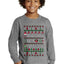 Naughty Nice 4 1 Checklist Ugly Christmas Sweater For Kids | Youth Longsleeve Shirt