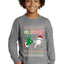 6 7 Christmas Hands Ugly Christmas Sweater For Kids | Youth Longsleeve Shirt