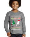 6 7 Christmas Hands Ugly Christmas Sweater For Kids | Youth Longsleeve Shirt