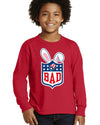 Bunny Bowl Football BAD Parody Sweater For Kids | Youth Longsleeve Shirt