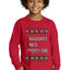 Naughty Nice 4 1 Checklist Ugly Christmas Sweater For Kids | Youth Longsleeve Shirt