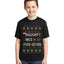 Naughty Nice 6 7 Checklist Ugly Christmas Sweater For Kids | Unisex Boys Girls Graphic Youth T-Shirt