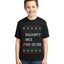 Naughty Nice 6 7 Checklist Ugly Christmas Sweater For Kids | Unisex Boys Girls Graphic Youth T-Shirt