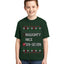 Naughty Nice 6 7 Checklist Ugly Christmas Sweater For Kids | Unisex Boys Girls Graphic Youth T-Shirt