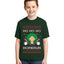 Ho Ho Ho Homerun, Baseball Fan Christmas Design Ugly Christmas Sweater For Kids | Unisex Boys Girls Graphic Youth T-Shirt