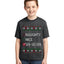 Naughty Nice 6 7 Checklist Ugly Christmas Sweater For Kids | Unisex Boys Girls Graphic Youth T-Shirt