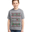 Naughty Nice 6 7 Checklist Ugly Christmas Sweater For Kids | Unisex Boys Girls Graphic Youth T-Shirt