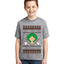 Ho Ho Ho Homerun, Baseball Fan Christmas Design Ugly Christmas Sweater For Kids | Unisex Boys Girls Graphic Youth T-Shirt