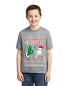 6 7 Christmas Hands Ugly Christmas Sweater For Kids | Unisex Boys Girls Graphic Youth T-Shirt