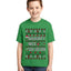 Naughty Nice 6 7 Checklist Ugly Christmas Sweater For Kids | Unisex Boys Girls Graphic Youth T-Shirt
