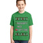 Naughty Nice 4 1 Checklist Ugly Christmas Sweater For Kids | Unisex Boys Girls Graphic Youth T-Shirt