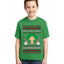 Ho Ho Ho Homerun, Baseball Fan Christmas Design Ugly Christmas Sweater For Kids | Unisex Boys Girls Graphic Youth T-Shirt