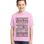 Naughty Nice 4 1 Checklist Ugly Christmas Sweater For Kids | Unisex Boys Girls Graphic Youth T-Shirt