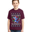 Season's Eatings Shark Ugly Christmas Sweater For Kids | Unisex Boys Girls Graphic Youth T-Shirt