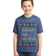 Naughty Nice 6 7 Checklist Ugly Christmas Sweater For Kids | Unisex Boys Girls Graphic Youth T-Shirt
