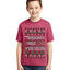 Naughty Nice 6 7 Checklist Ugly Christmas Sweater For Kids | Unisex Boys Girls Graphic Youth T-Shirt